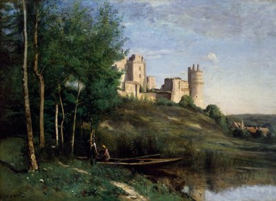 Ruinas del Castillo de Pierrefonds de Jean Baptiste Camille Corot